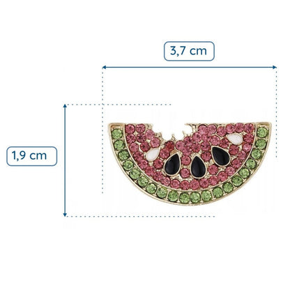 Wassermelonenbrosche mit Zirkonia