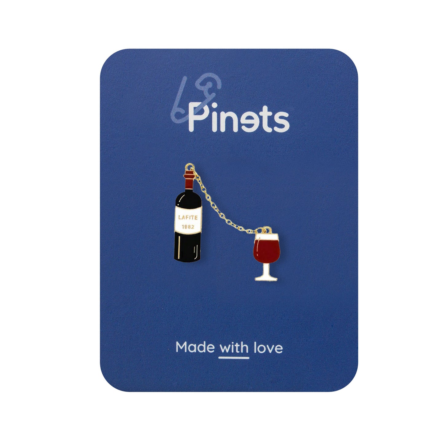 Wein mit einem Glasstift