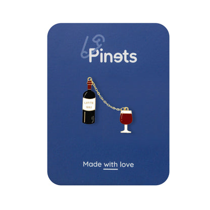 Wein mit einem Glasstift