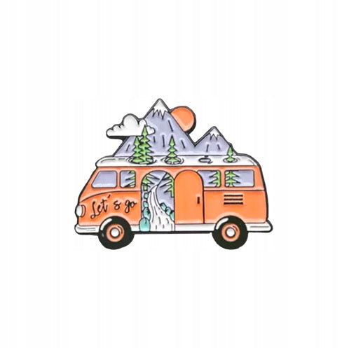 Camper Let's Go-Anstecker