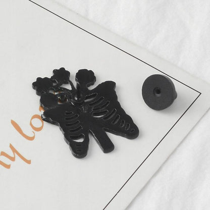 Szkielet z kwiatami przypinka - Pinets Polska