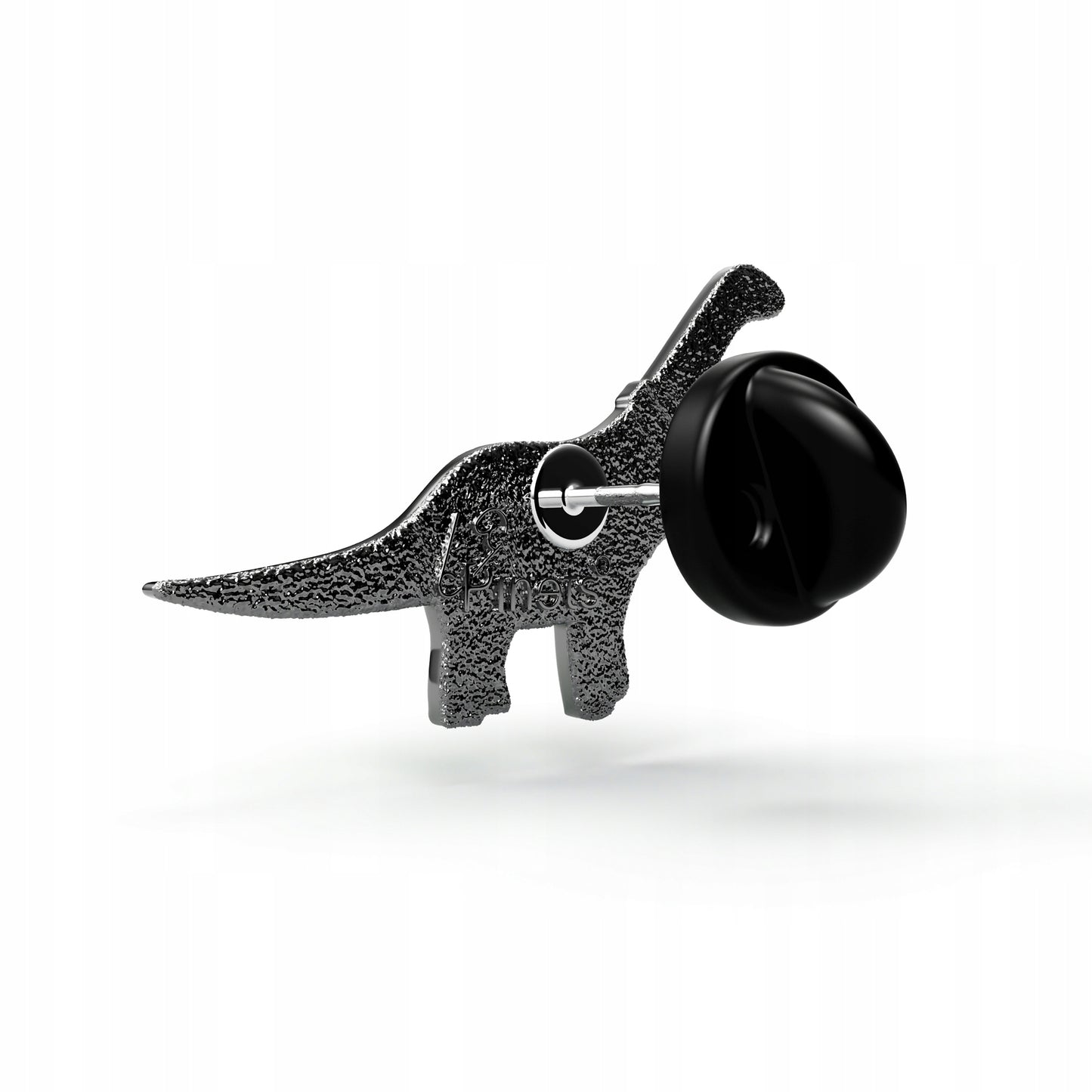 Grüner Dinosaurier mit Schal - Anstecker für ein Kind