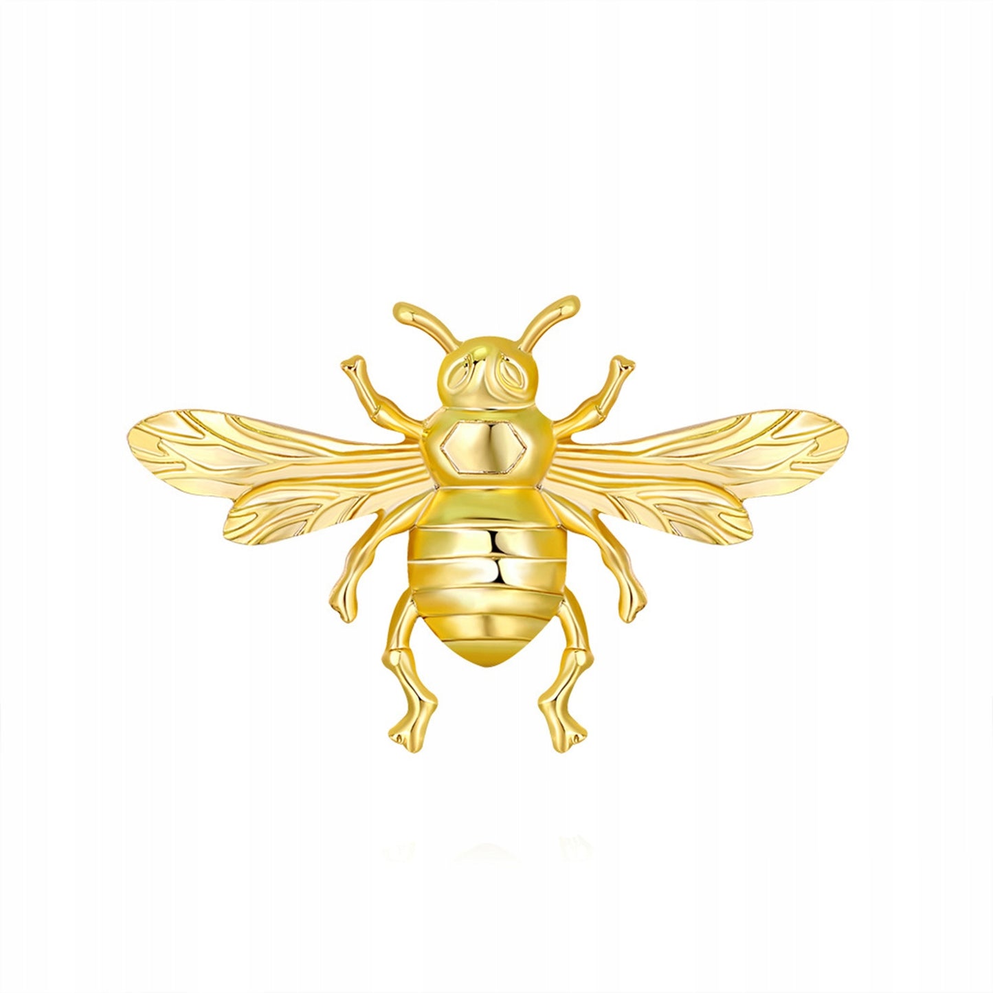 Goldene Biene - Insektenbrosche