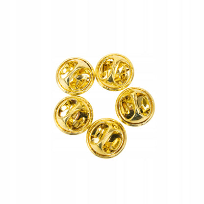 Goldener Schmetterlingsstiftverschluss - 5er-Set