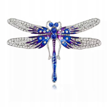 Blaue Libelle mit Zirkoniabrosche