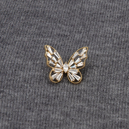 Kleiner Schmetterling - 14K vergoldete Anstecknadel