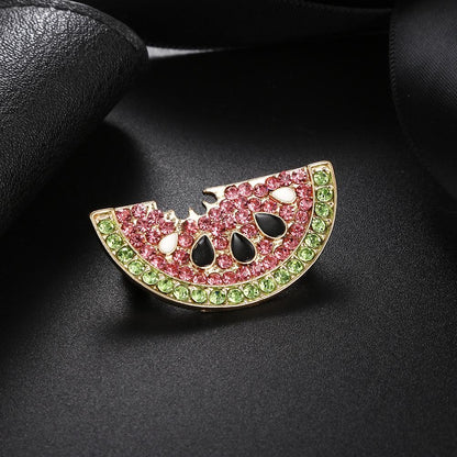 Wassermelonenbrosche mit Zirkonia