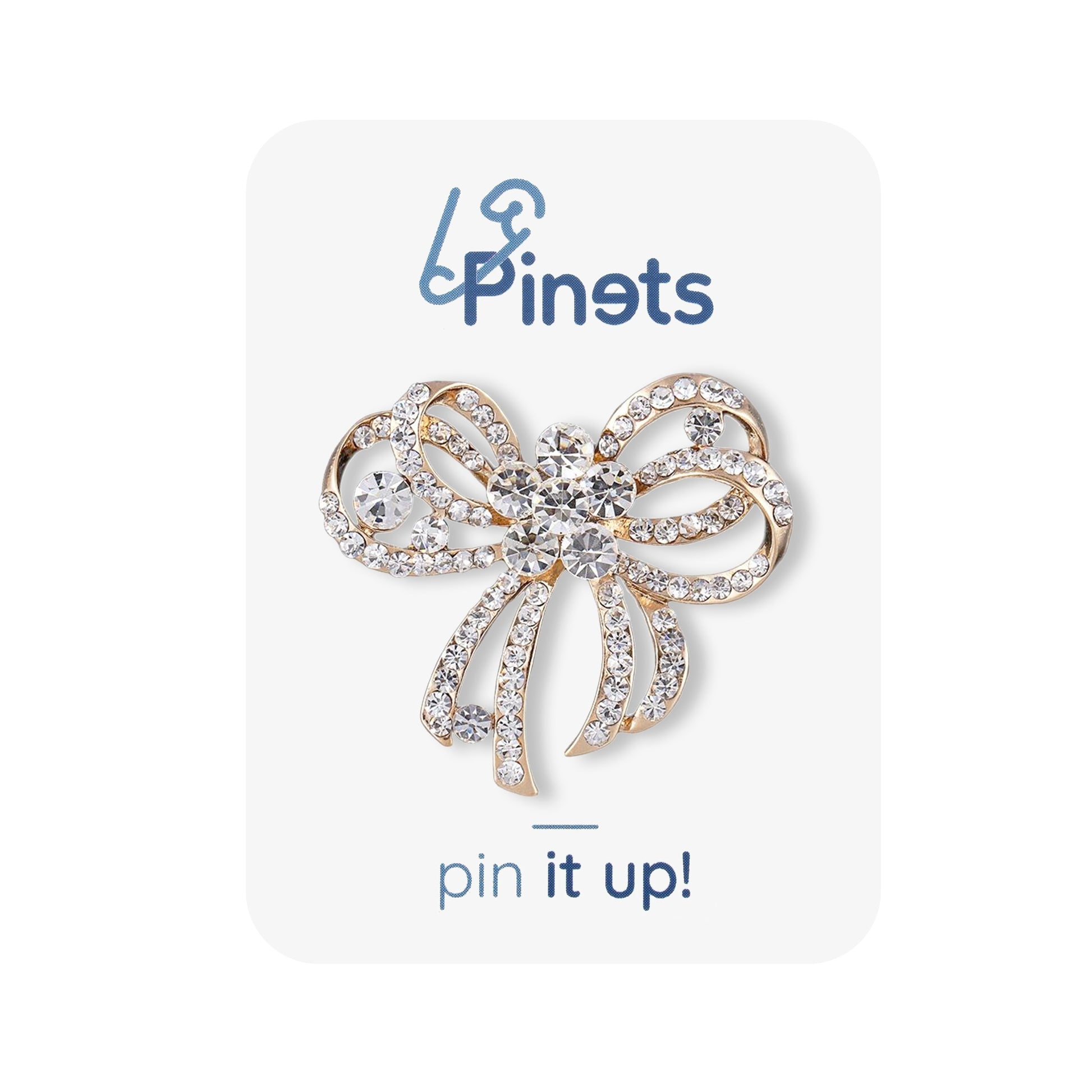 Kokarda z cyrkoniami broszka - Pinets Polska